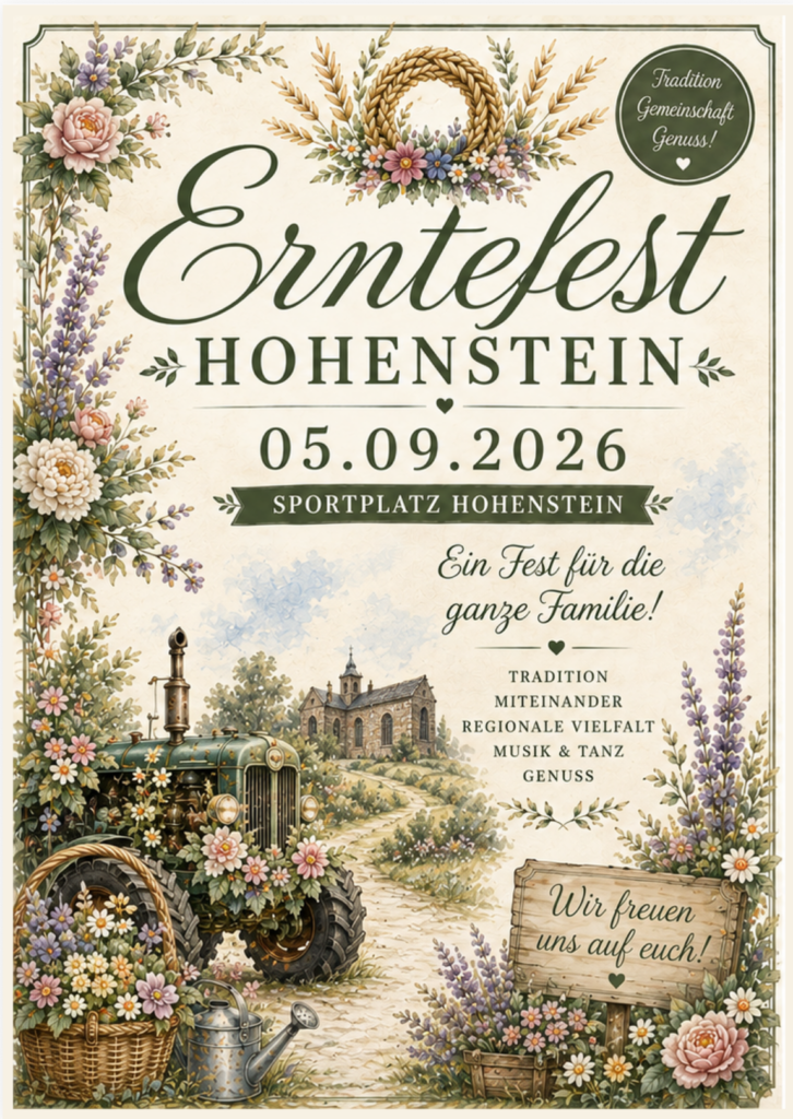 Vorderseite Flyer Erntefest 2026